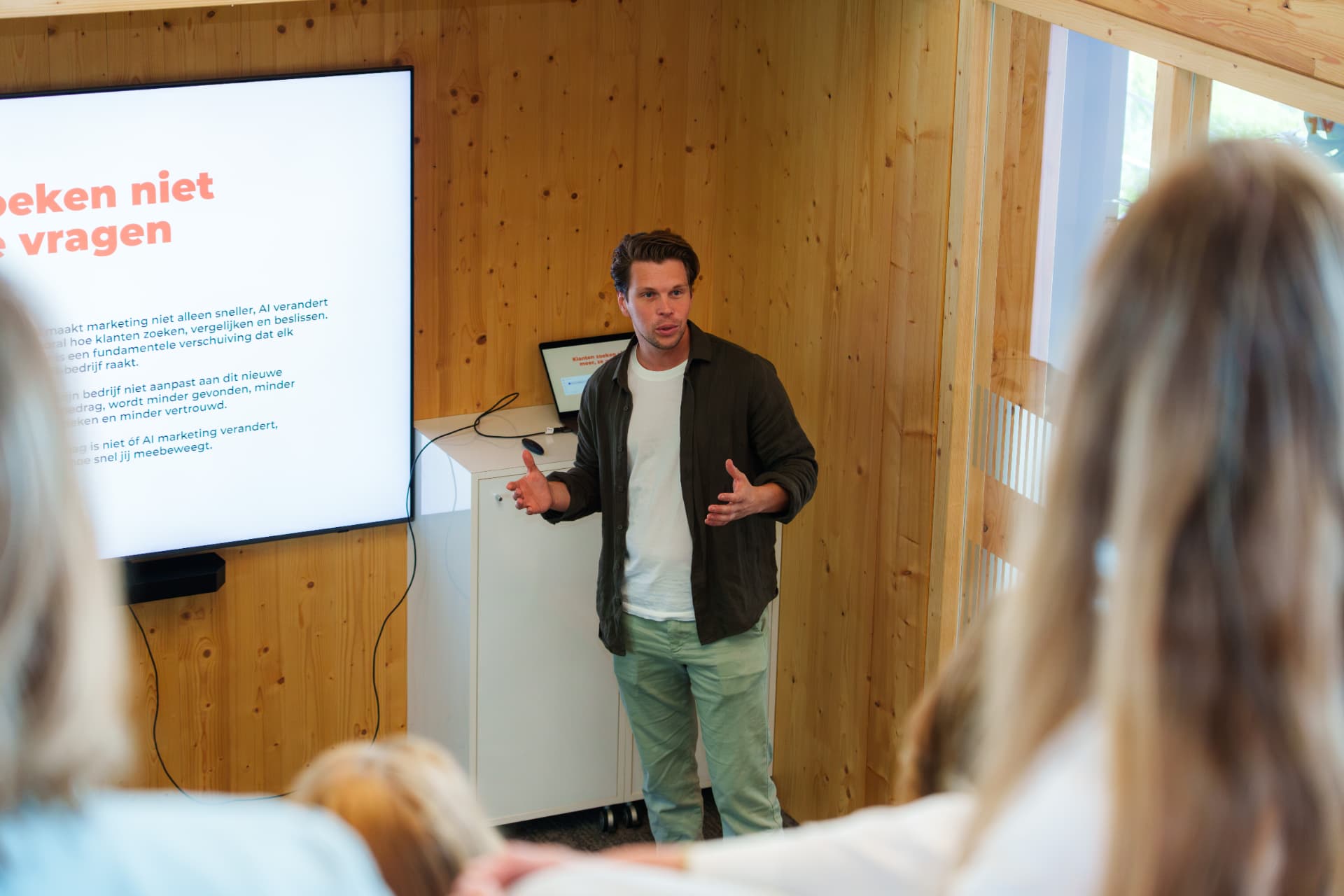 Presentatie tijdens ons AI-event